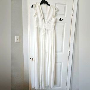 Lulu's White Jumpsuit